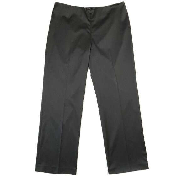 Piece of Cloth Size 16 Trousers Pants Charcoal Gray Sateen Wrinkle Resistant - Picture 1 of 13